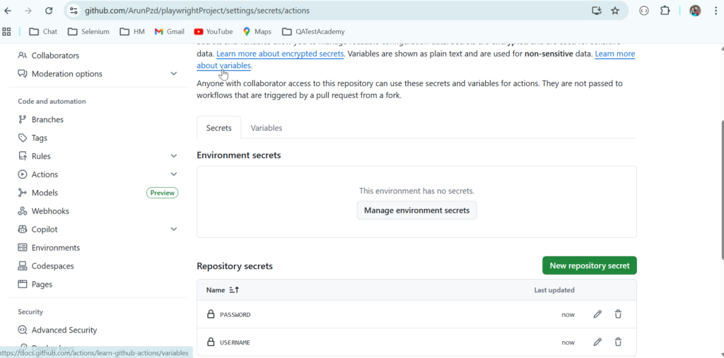 Playwright CI/CD pipeline GitHub Actions workflow