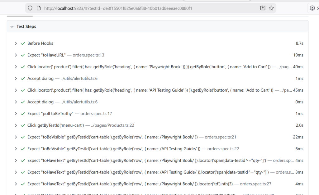 Playwright end to end test framework implementation